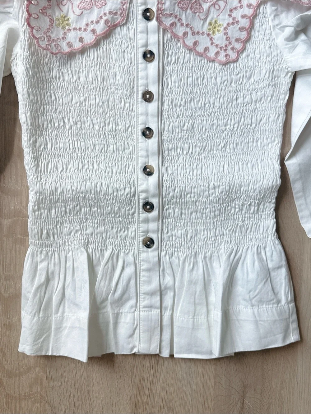 NWT DAMSON MADDER FERN EMBROIDERED BLOUSE - Picture 4 of 10